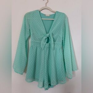 Altar'd State Mint Green Romper XS
